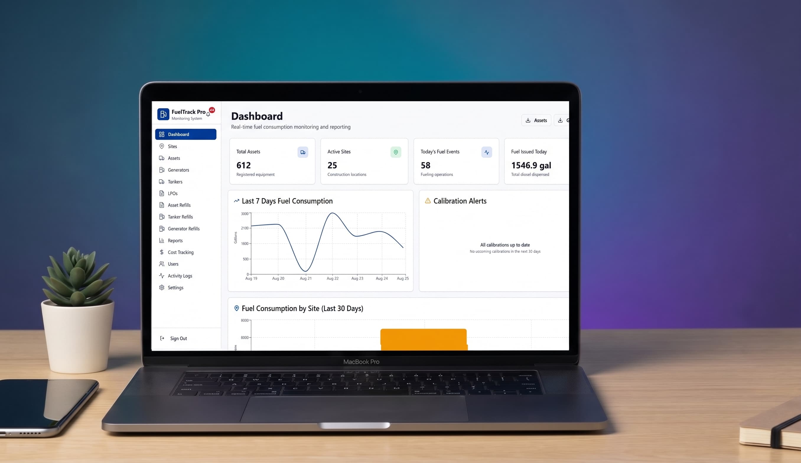 Fuel Track Pro — project mockup