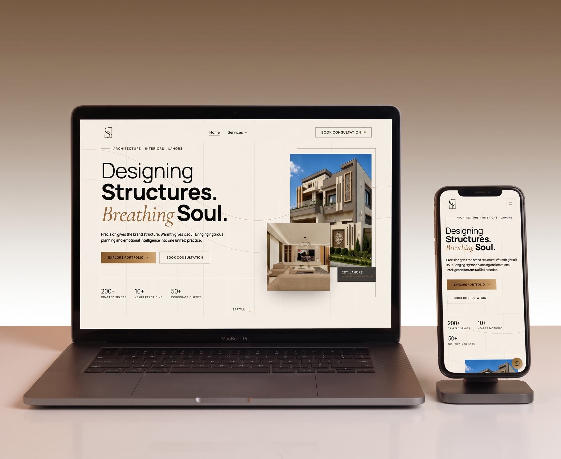 Structure & Soul — project mockup